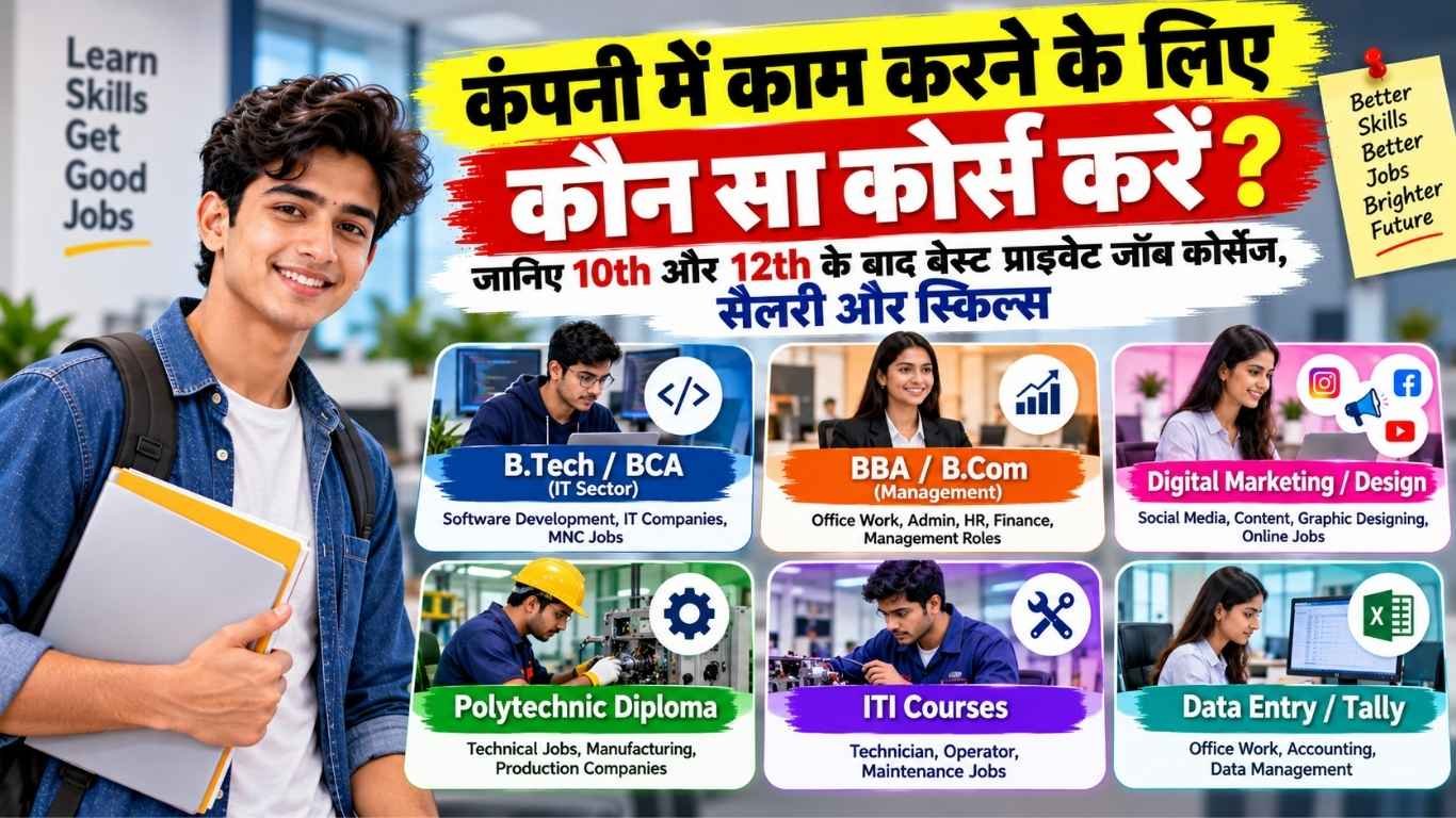 कंपनी में काम करने के लिए कौन सा कोर्स करें