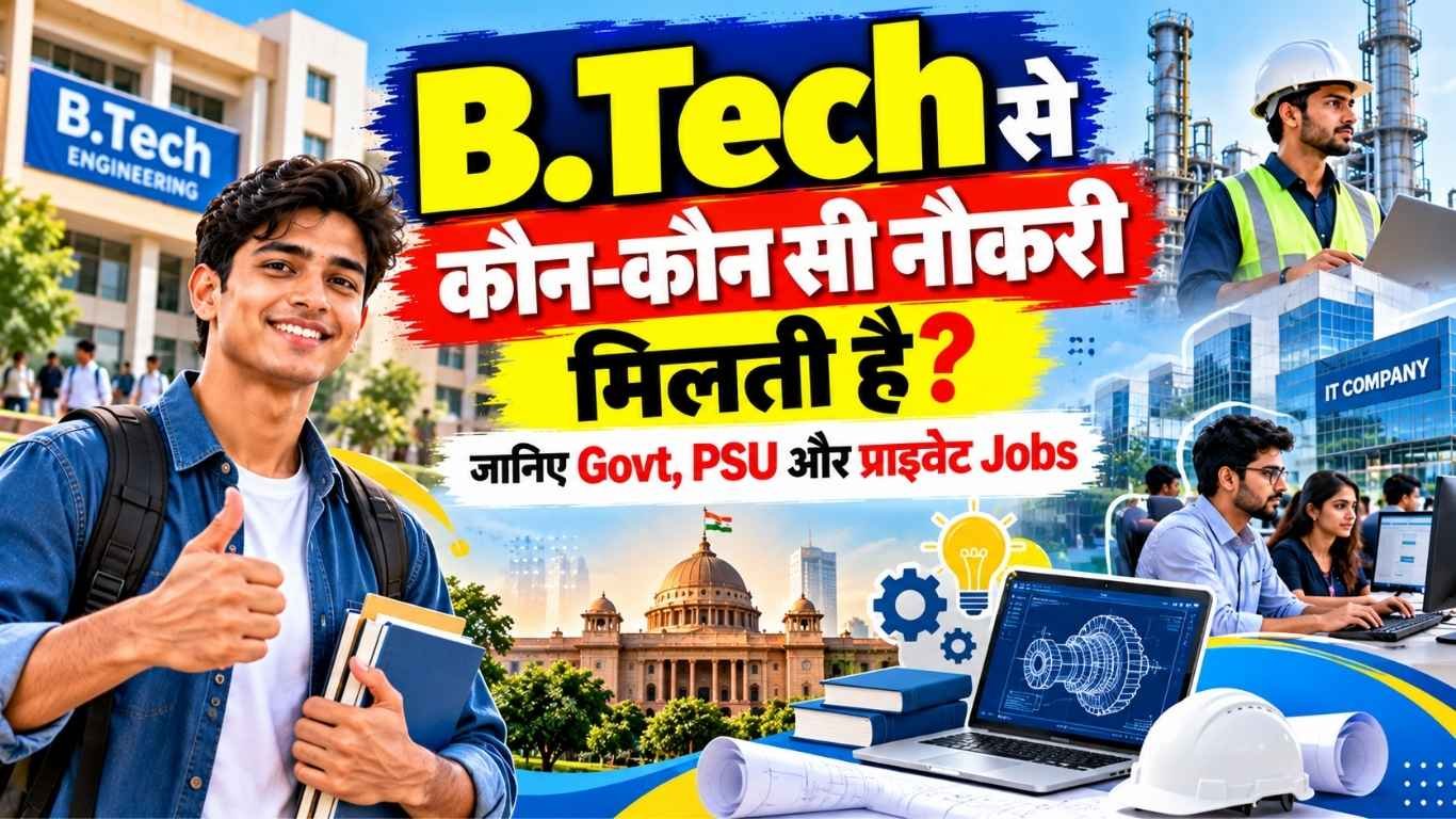 B.Tech से कौन-कौन सी नौकरी मिलती है