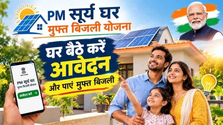 PM सूर्य घर मुफ़्त बिजली योजना में आवेदन कैसे करें