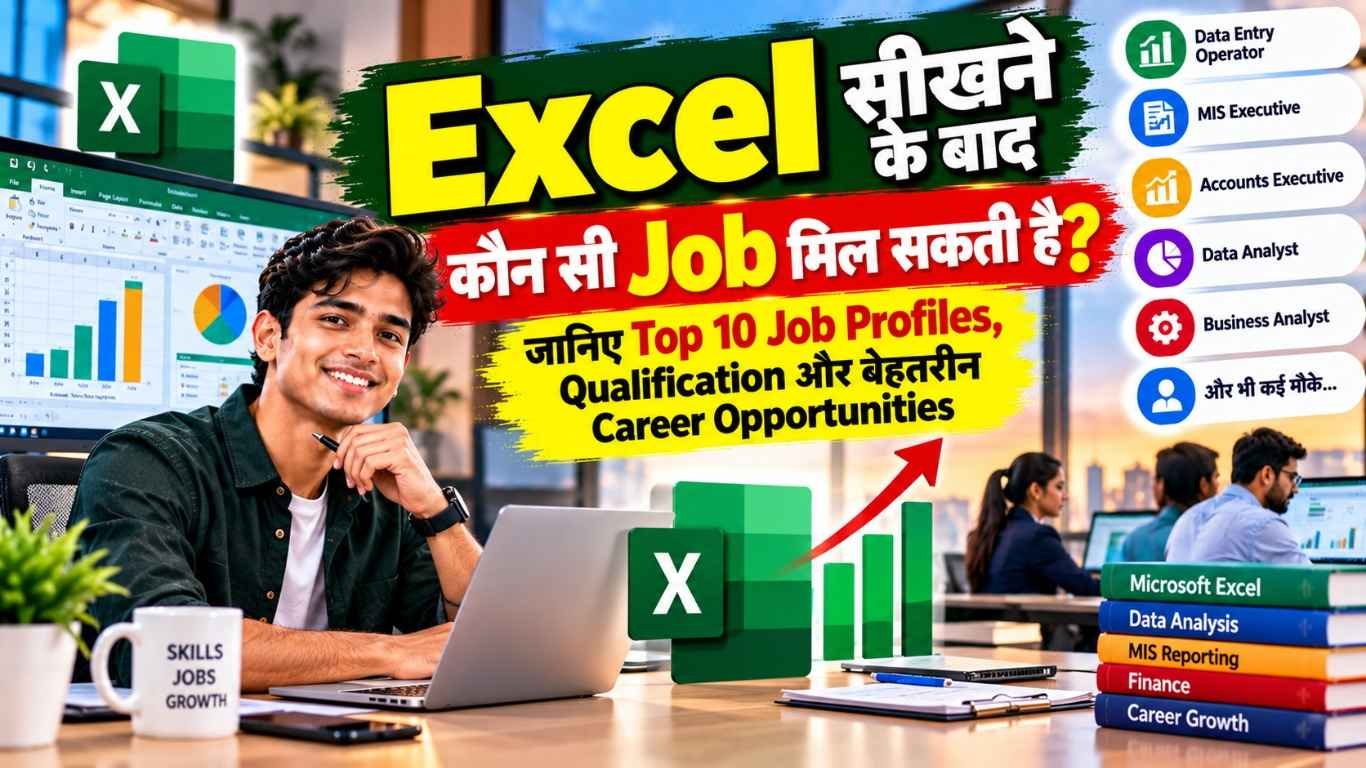 Excel सीखने के बाद कौन सी Job मिल सकती है