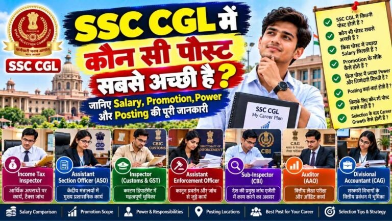 SSC CGL में कौन सी पोस्ट सबसे अच्छी है