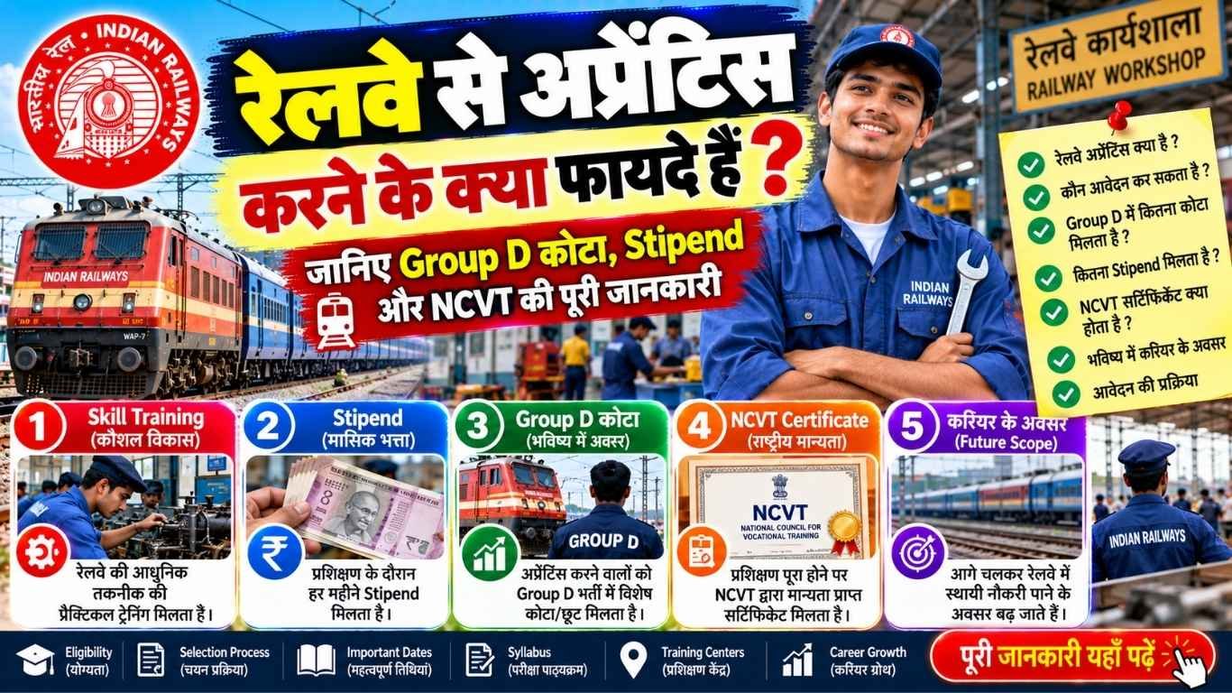 रेलवे से अप्रेंटिस करने के क्या फायदे हैं