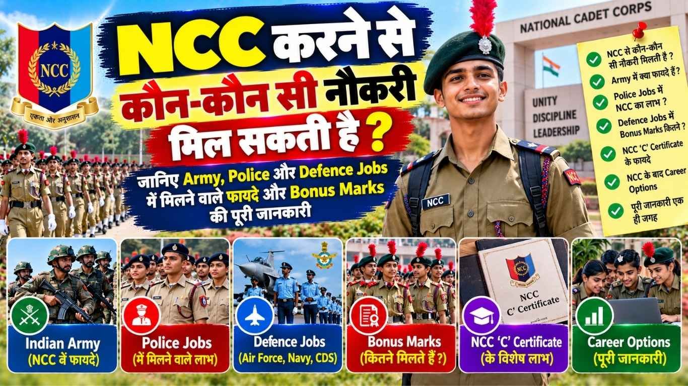 NCC करने से कौन-कौन सी नौकरी मिल सकती है